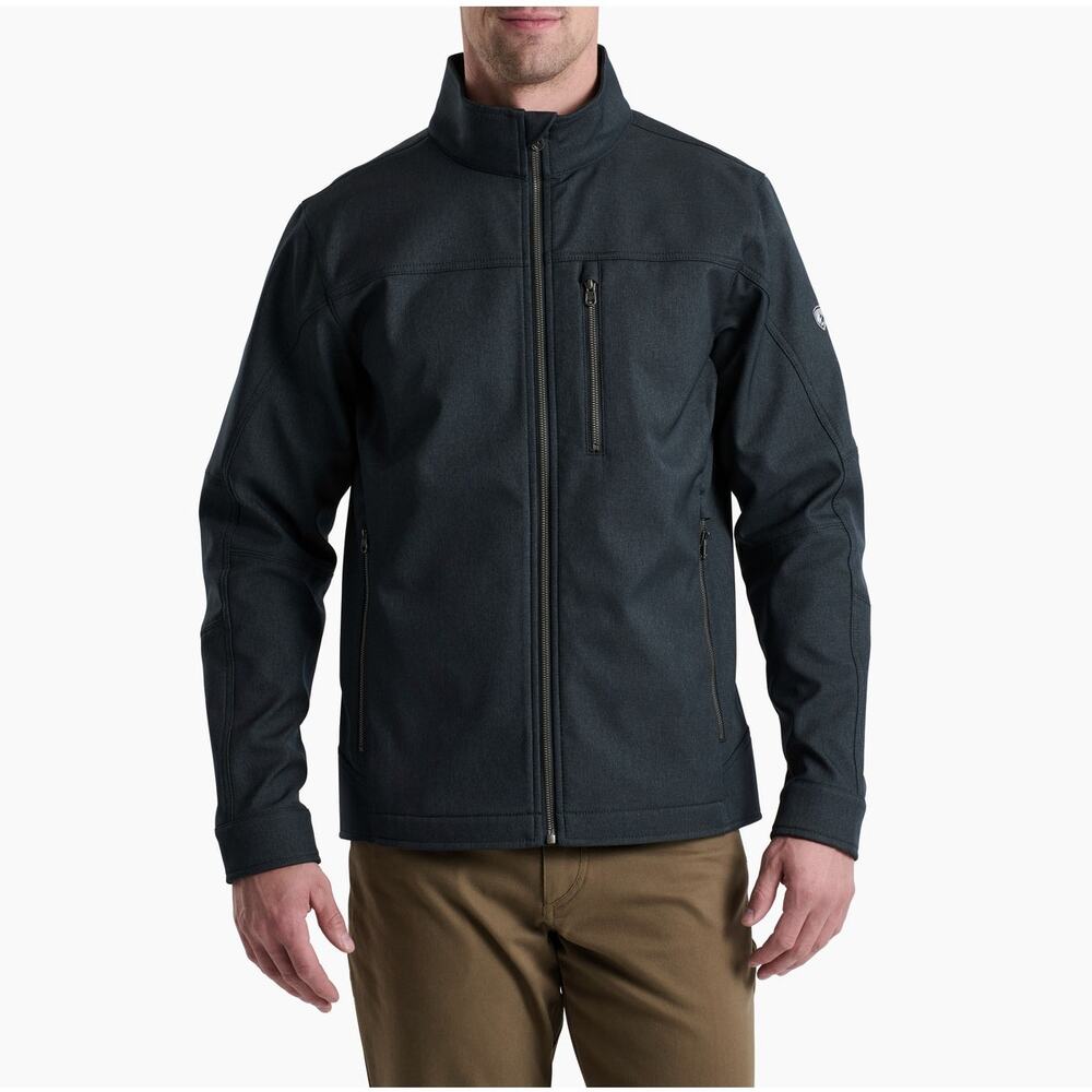 Kuhl Men's Small Black Impakt Full Zip Softshell Jacket Outdoor Gorpcore HR10-22